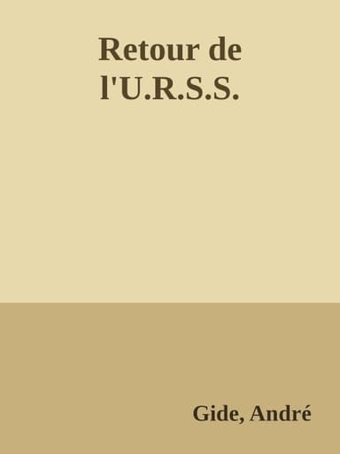 Retour de l'U.R.S.S.